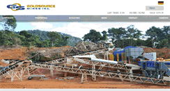 Desktop Screenshot of goldsourcemines.com