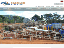 Tablet Screenshot of goldsourcemines.com